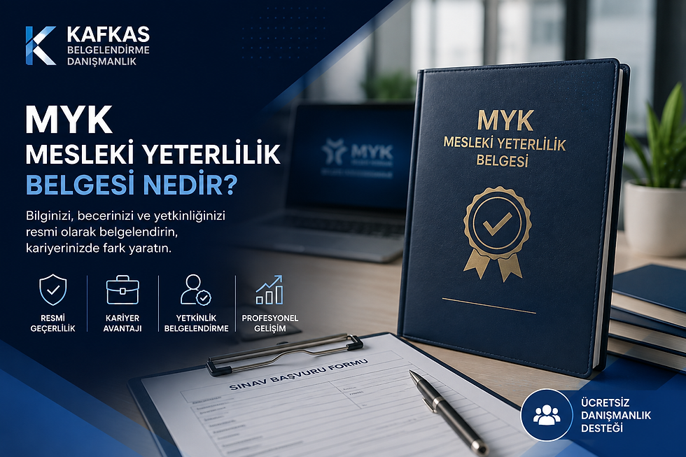 MYK Mesleki Yeterlilik Belgesi Nedir ?