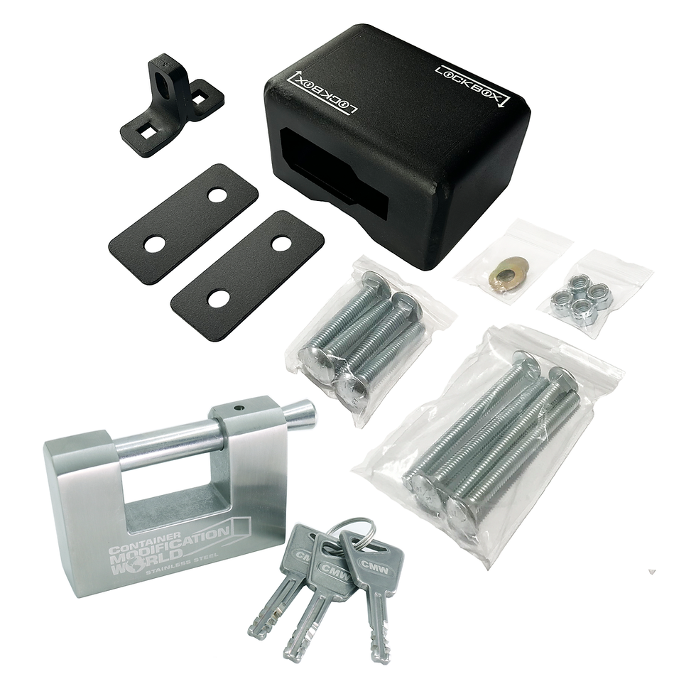 Thumbnail: Universal Shipping Container Lock Box for Sea Can Doors, Left or Right -hand Man