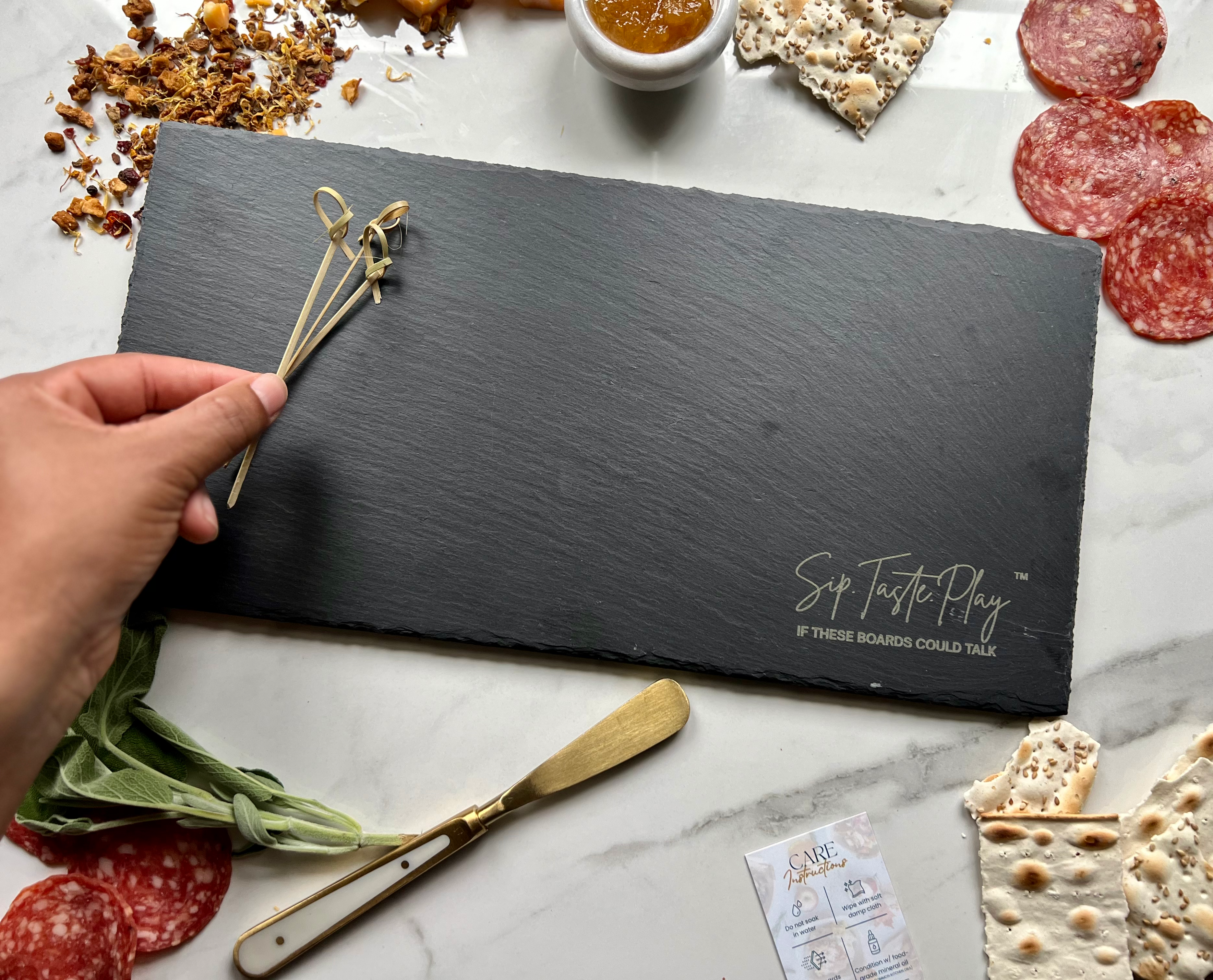 "Clean Slate" Sip. Taste. Play. Charcuterie Board