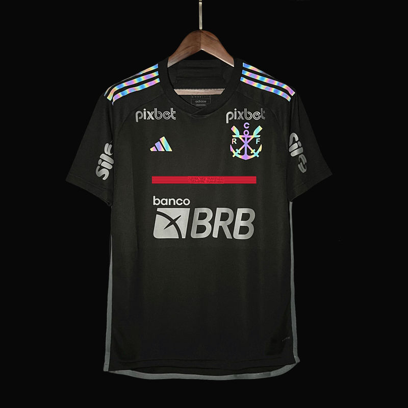 Flamengo third away all sponsors 23/24