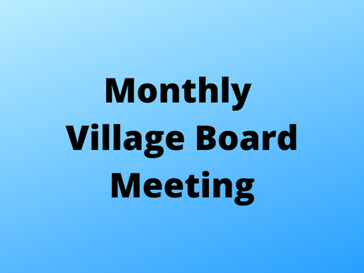 November Village Board Meeting