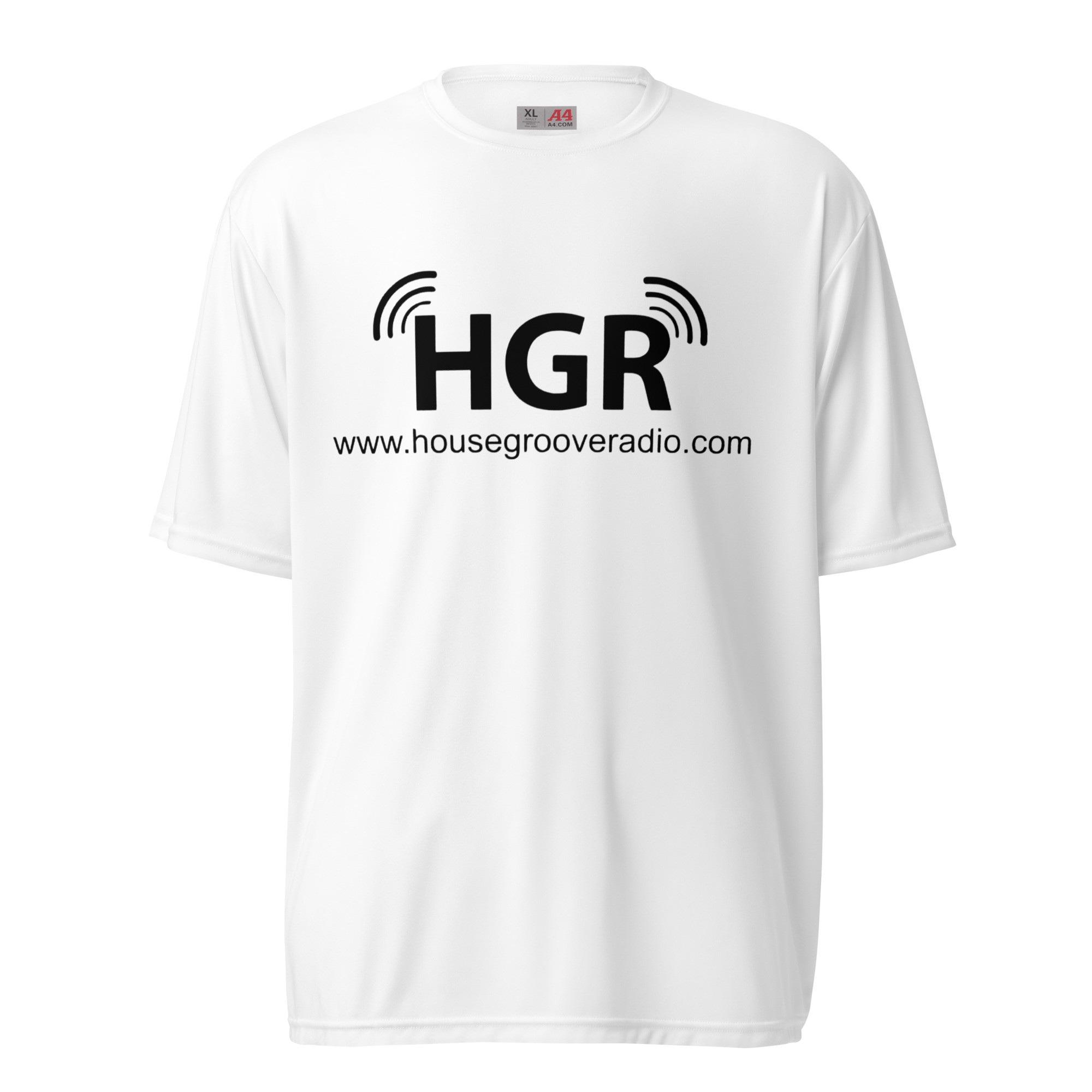 BLACK HGR Unisex performance crew neck t-shirt
