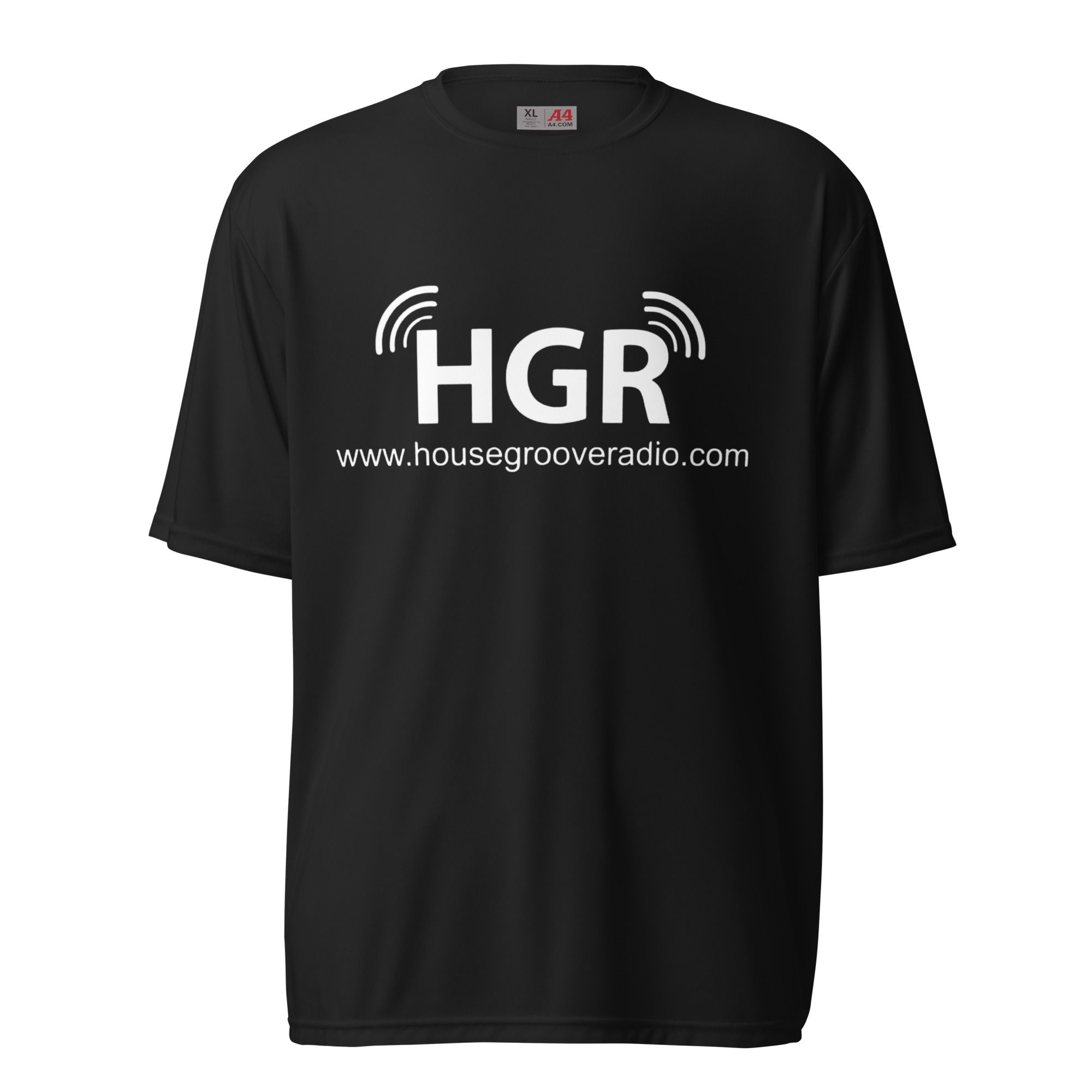 WHITE HGR Unisex performance crew neck t-shirt