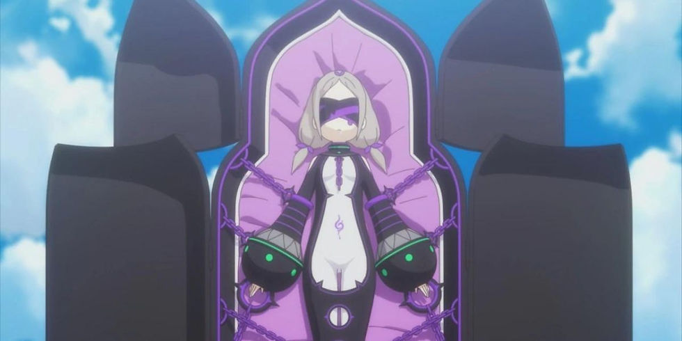 Daphne anime characters who wear a blindfold