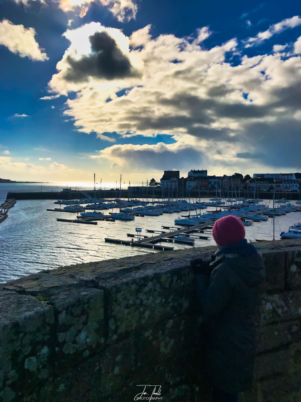 Concarneau harbour from the fort