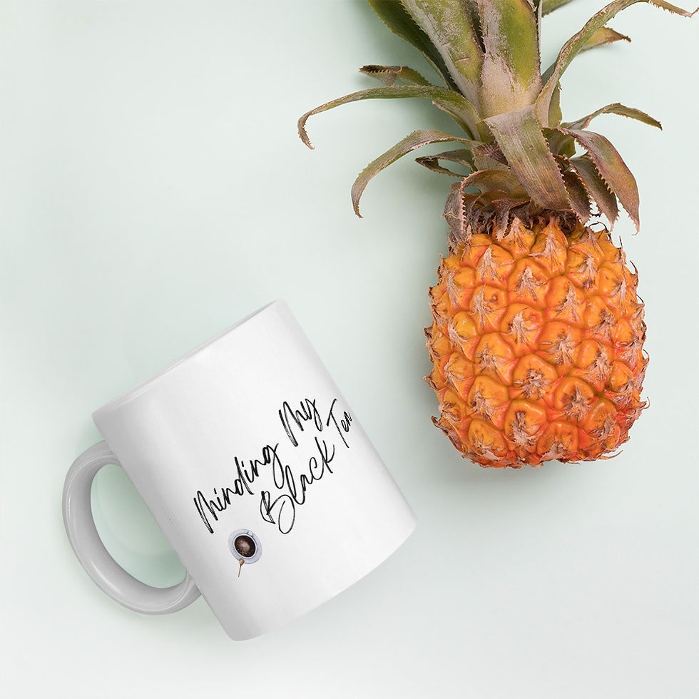 Thumbnail: BLACK TEA - WHITE GLOSSY MUG