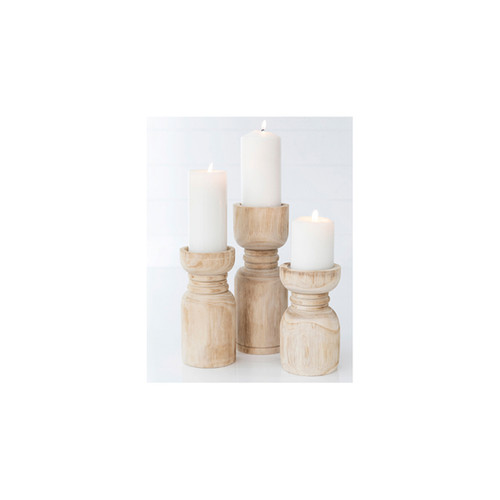 Timber Candle Holders Style and Hire