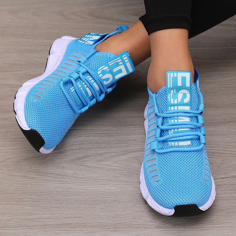 Thumbnail: Women's Sports Shoes Mesh Lightweight Soft Sole Jogging Strap Breathable Fashion