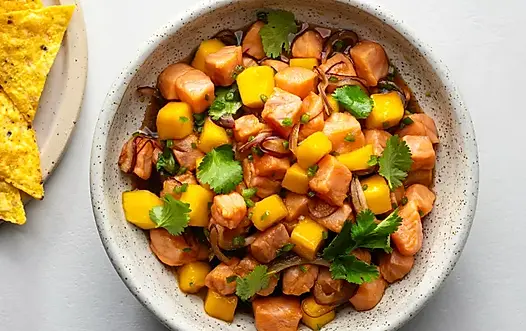 Salmon Ceviche With Mango