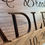Thumbnail: Wedding Gift Family Last Name Sign Custom Carved Wooden Signs Couples
