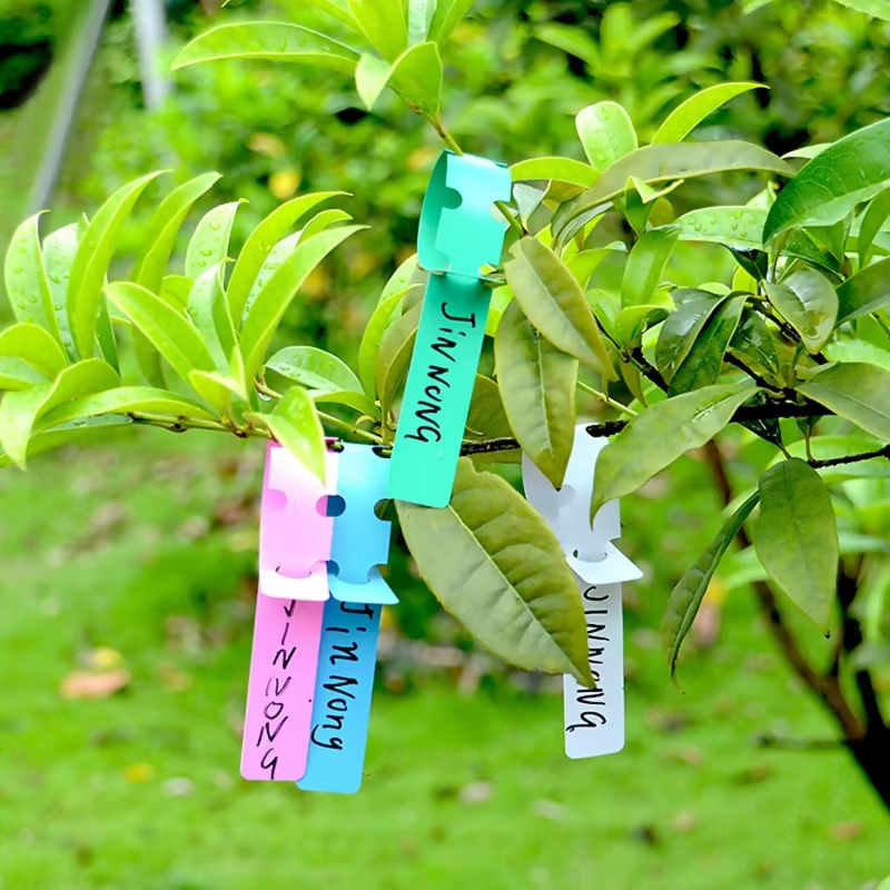 Thumbnail: 100PCS Waterproof Plant Markers Plastic Plant Hanging Tags Gardening Plant Marke