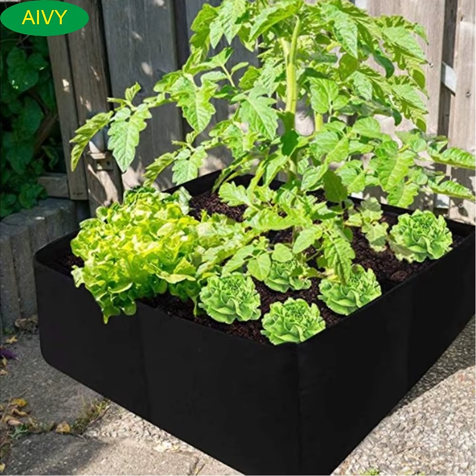Thumbnail: Garden Grow Bag Rectangle Breathable Planting Container Anti-Corrosion Raised Pl