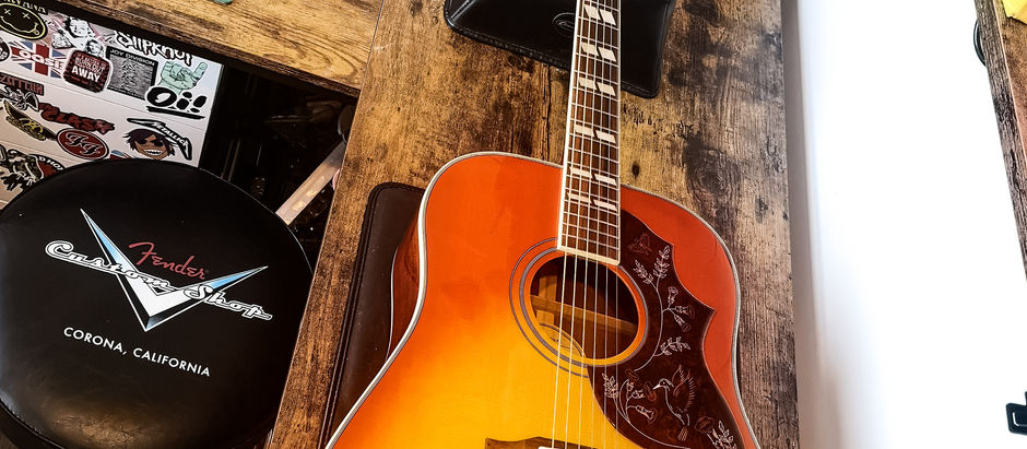 Fretbuzz Service + Setup On Epiphone Hummingbird