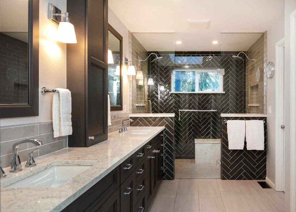 Black herringbone