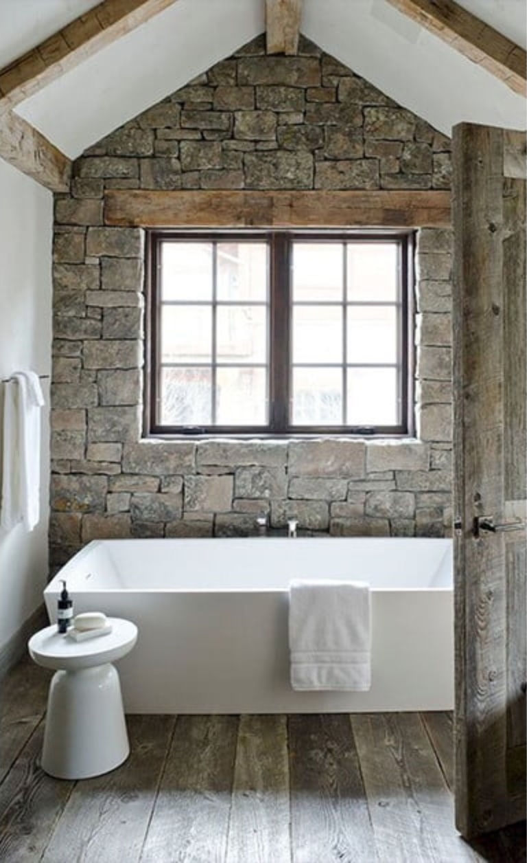 Stone and wood