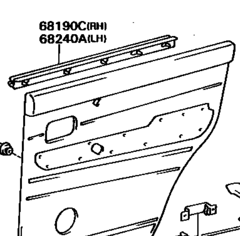 FJ80/FZJ80 Inner Window Belt Rubber | orikawa