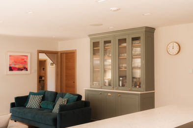 Bespoke fitted cabinetry within the family living space