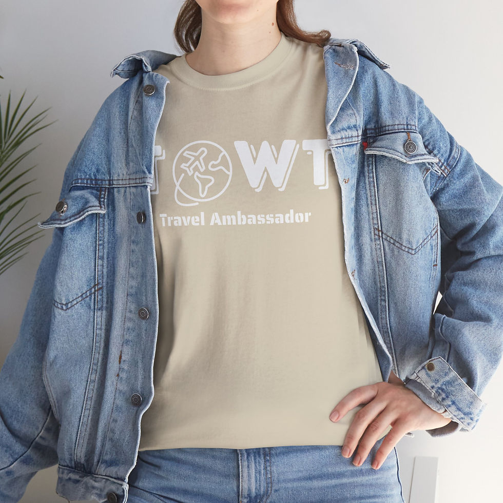 Thumbnail: TOWT Travel Ambassador Tee White Font