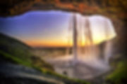 Iceland Framed waterfall golden hour.jpe