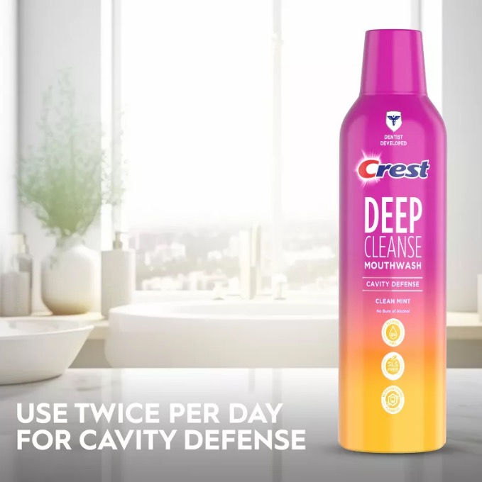 섬네일: 크레스트 가글 구강청결제 무알콜 가글액 475ml Crest Deep Mouthwash