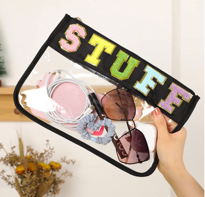 섬네일: 클리어 레터 패치 파우치/ Clear Letter Patch Pouch
