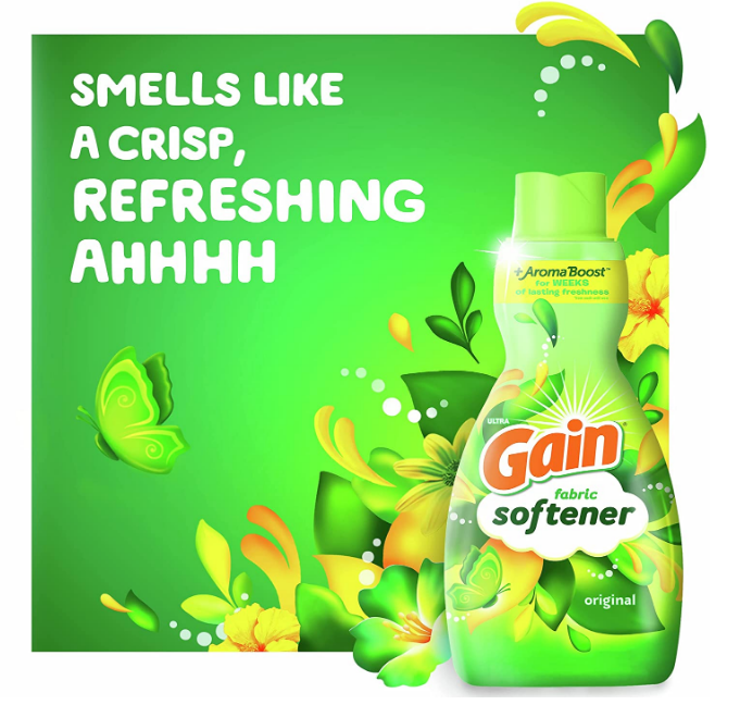 섬네일: [Gain] 게인 세탁기용  리퀴드 섬유유연제 4개입세트 Gain Liquid Fabric Softener 4set