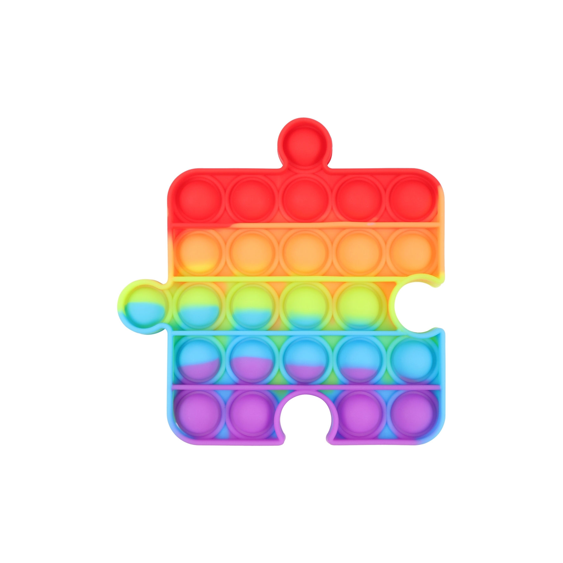 Rainbow Puzzle Fidget Pop It Toy