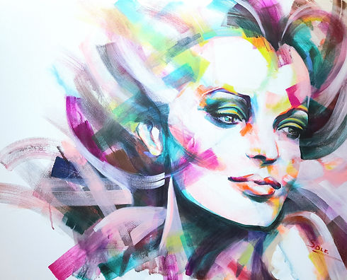 Female Sensitivity2, 100x80cm,Acryl_2022.jpg