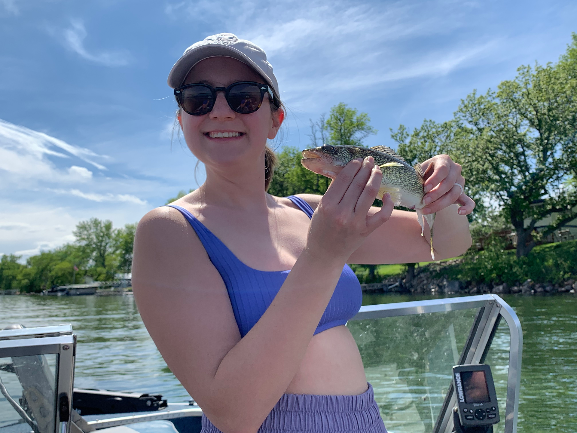 Natalie with a fish