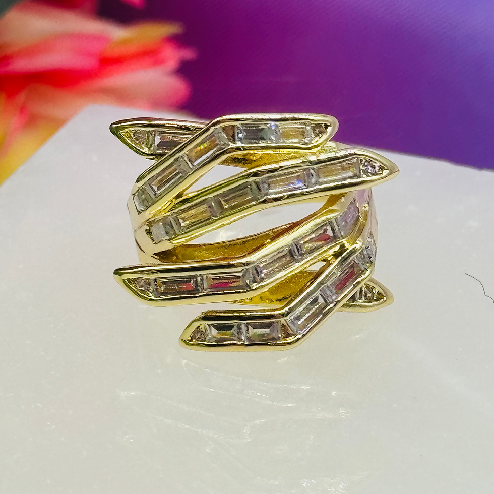 Anillo Entrelazado Brillante