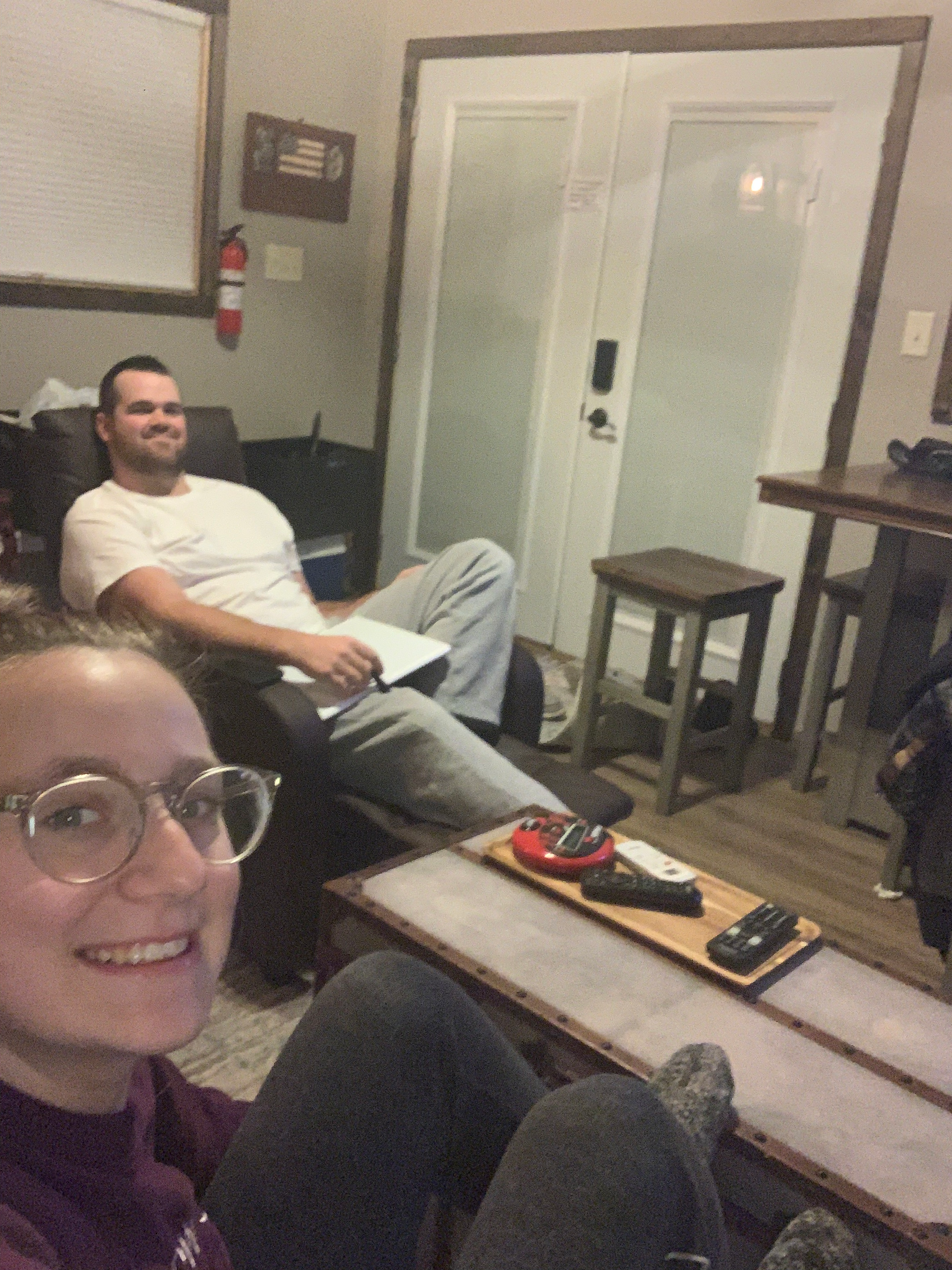 Nate & I at the Airbnb