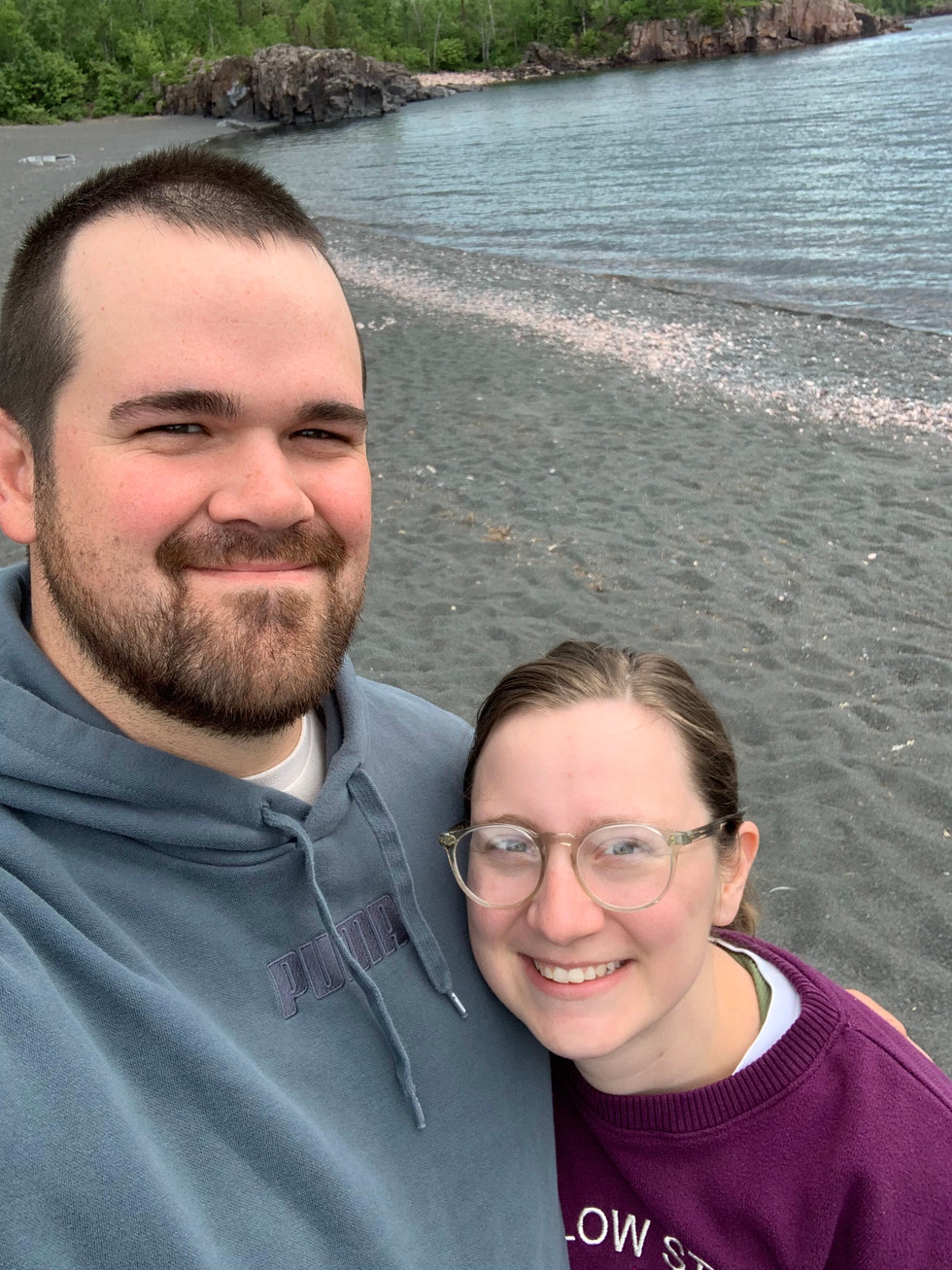Nate + Nat at Black Sand Beach, Black Sand Beach, MN