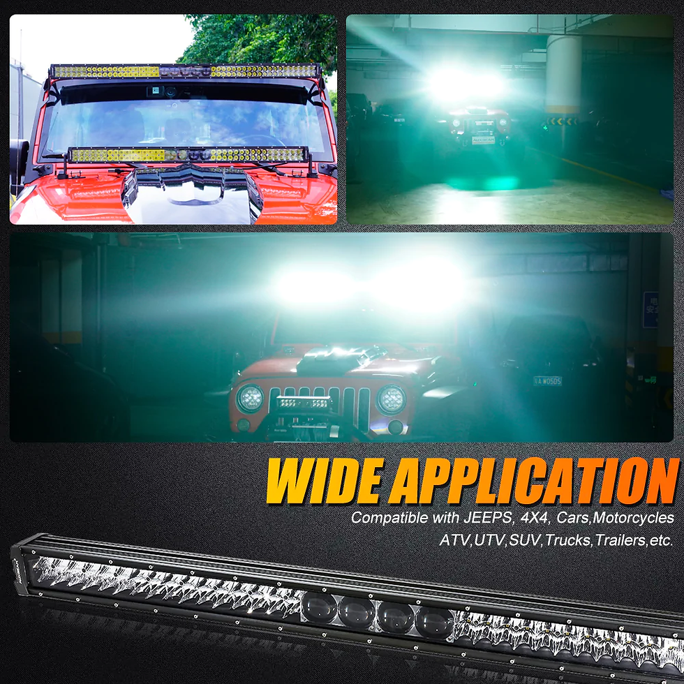 Miniaturbild: NEW VERSION 12 Inch 5D-PRO Series Combo Dual Row LED Light Bars with DT Wiring