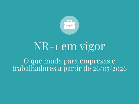 NR-1 entra em vigor na prática e reforça a responsabilidade das empresas sobre a saúde mental no trabalho