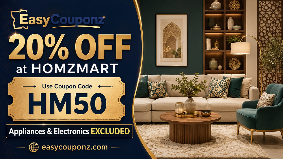 Homzmart Coupon Code HM50