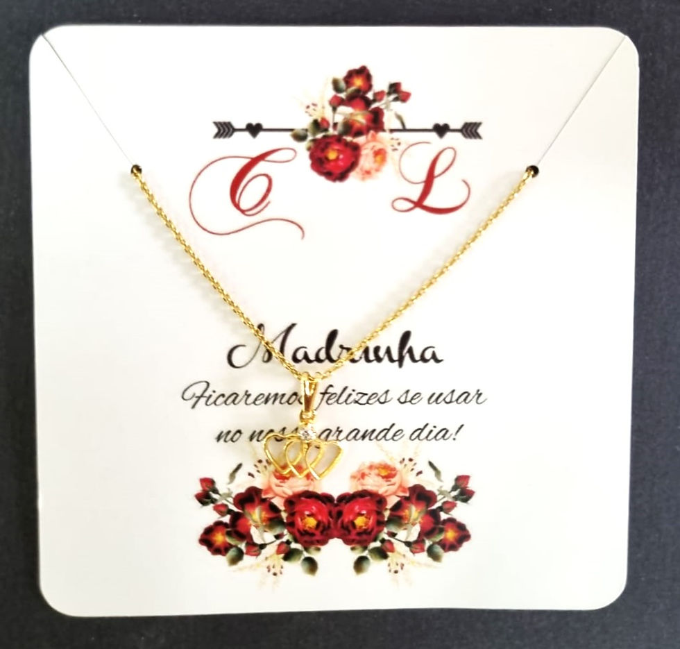 Miniatura: Tag Pulseira ou colar Madrinha