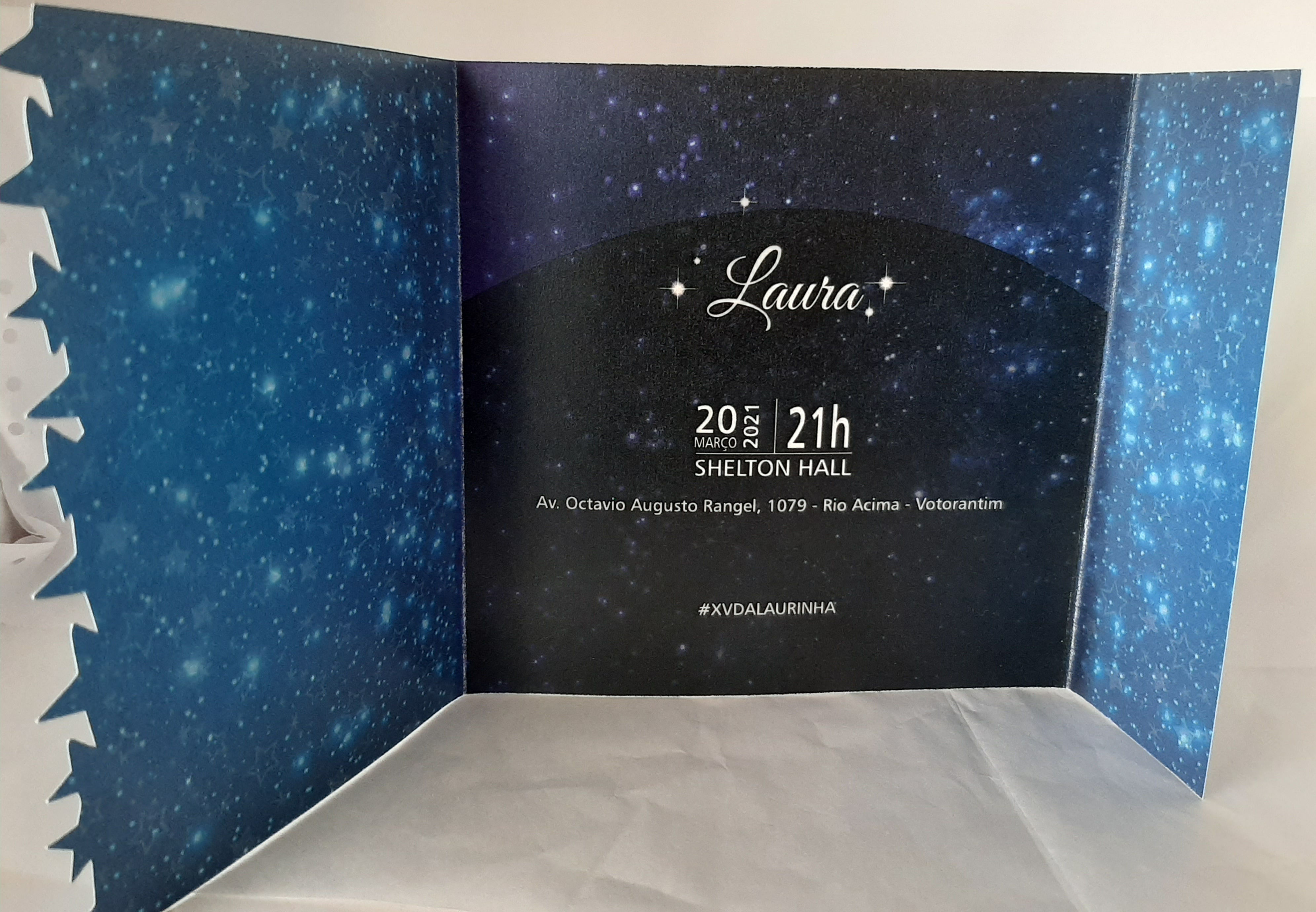 Convite Estrelas 15 anos