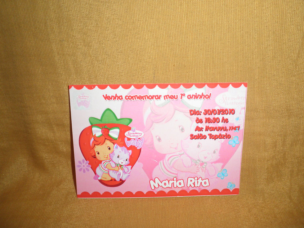 Convite de Aniversário Infantil