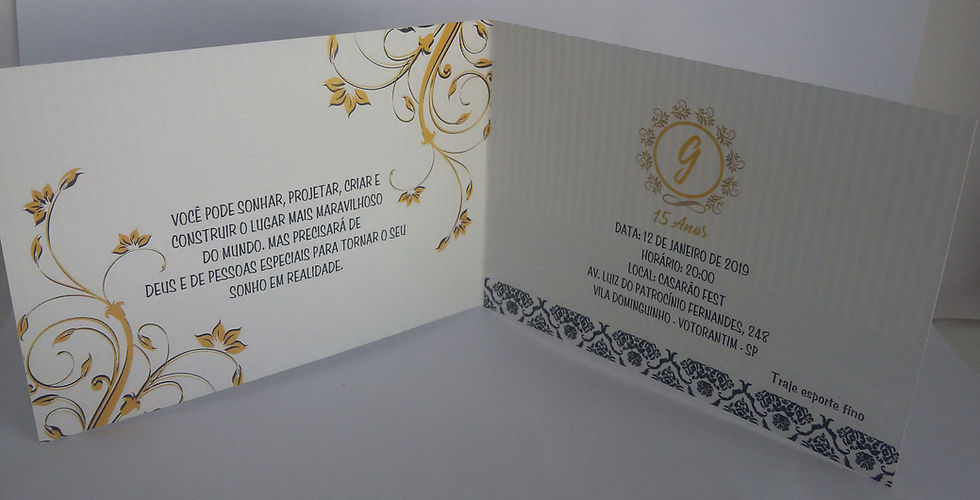 Miniatura: Convite 15 anos Gabi