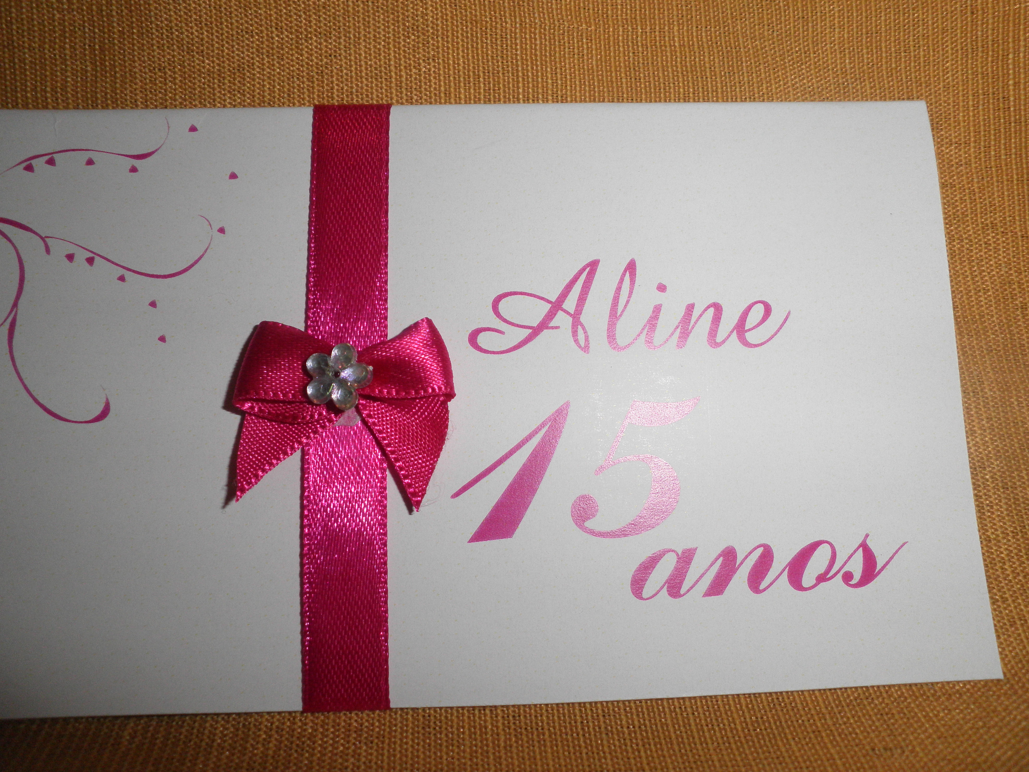 Convite 15 anos Aline 212CDD