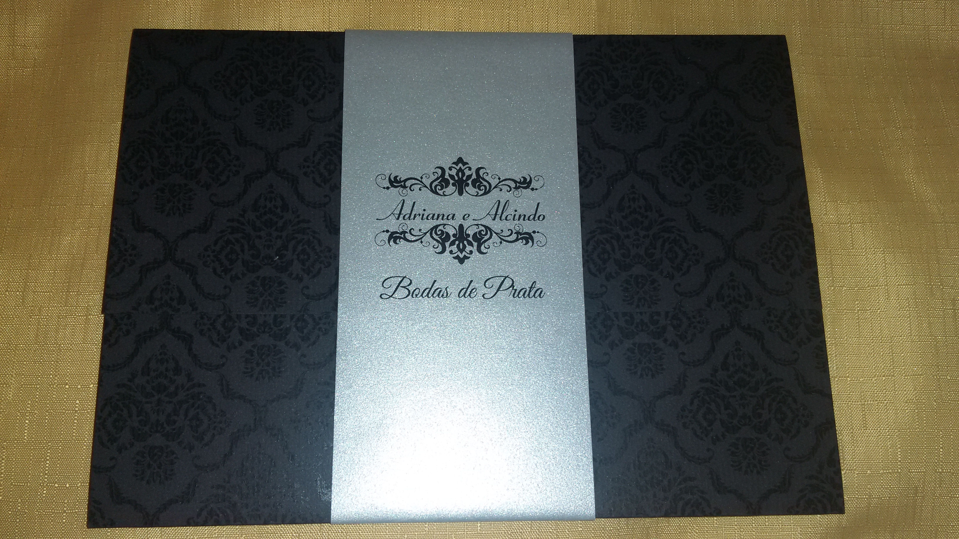 Convite Bodas de Prata