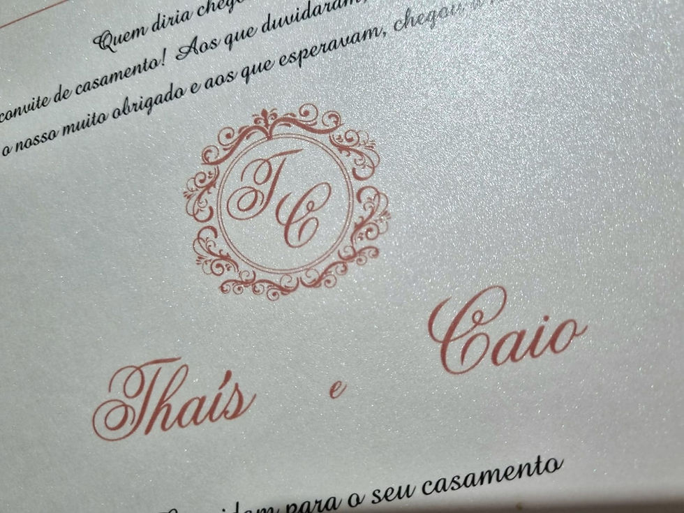 Miniatura: Convite de Casamento Thais e Caio