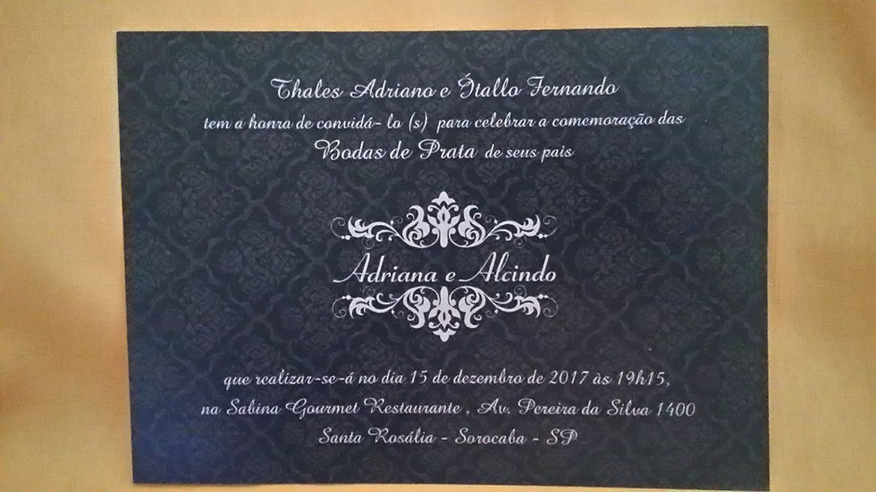Miniatura: Convite Bodas de Prata