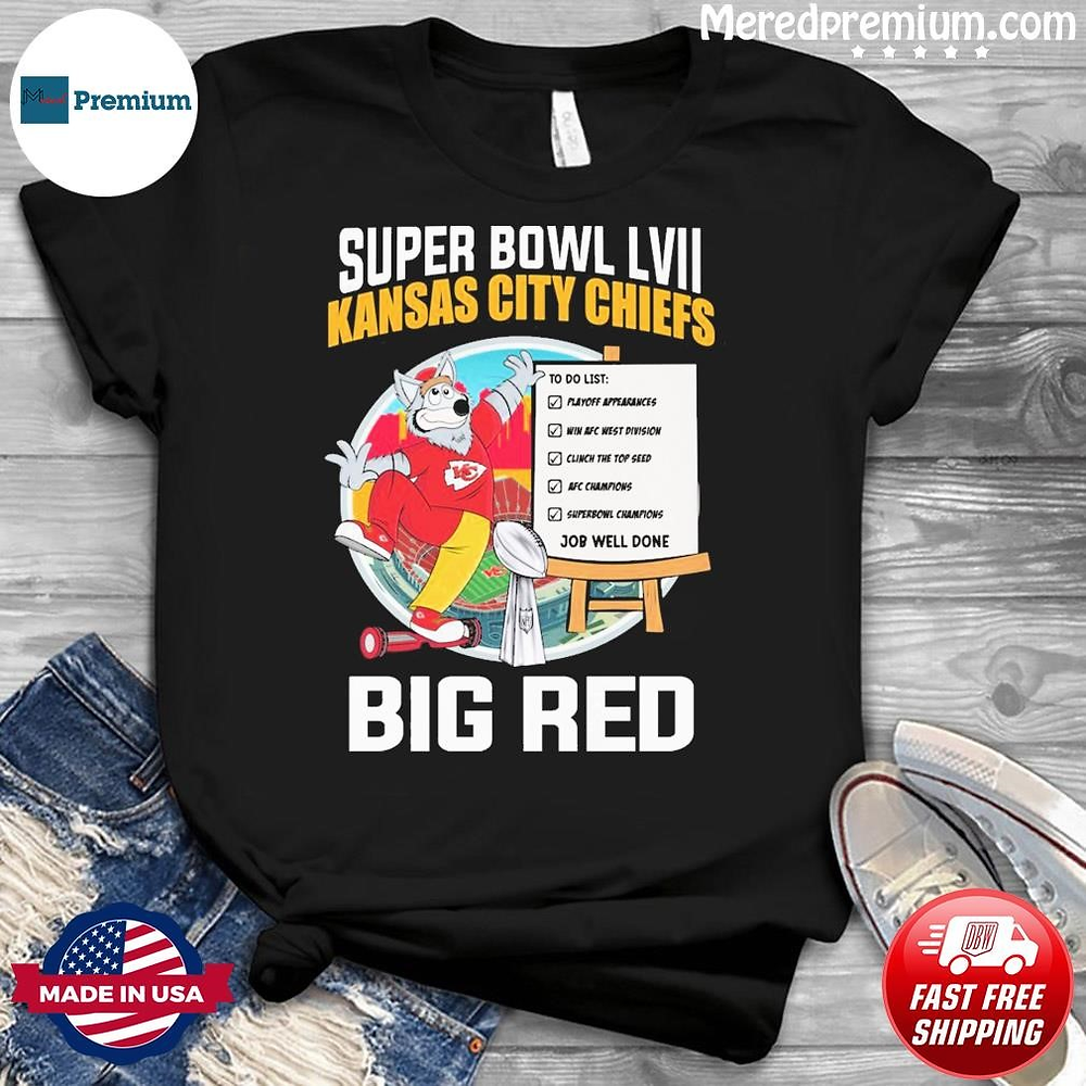 Bandiera Gagliardetto Kansas City Chiefs Campioni Super Bowl 2023 2022 LVII | 30x76 Cm In Feltro | Decorazione Da Parete Per Fan