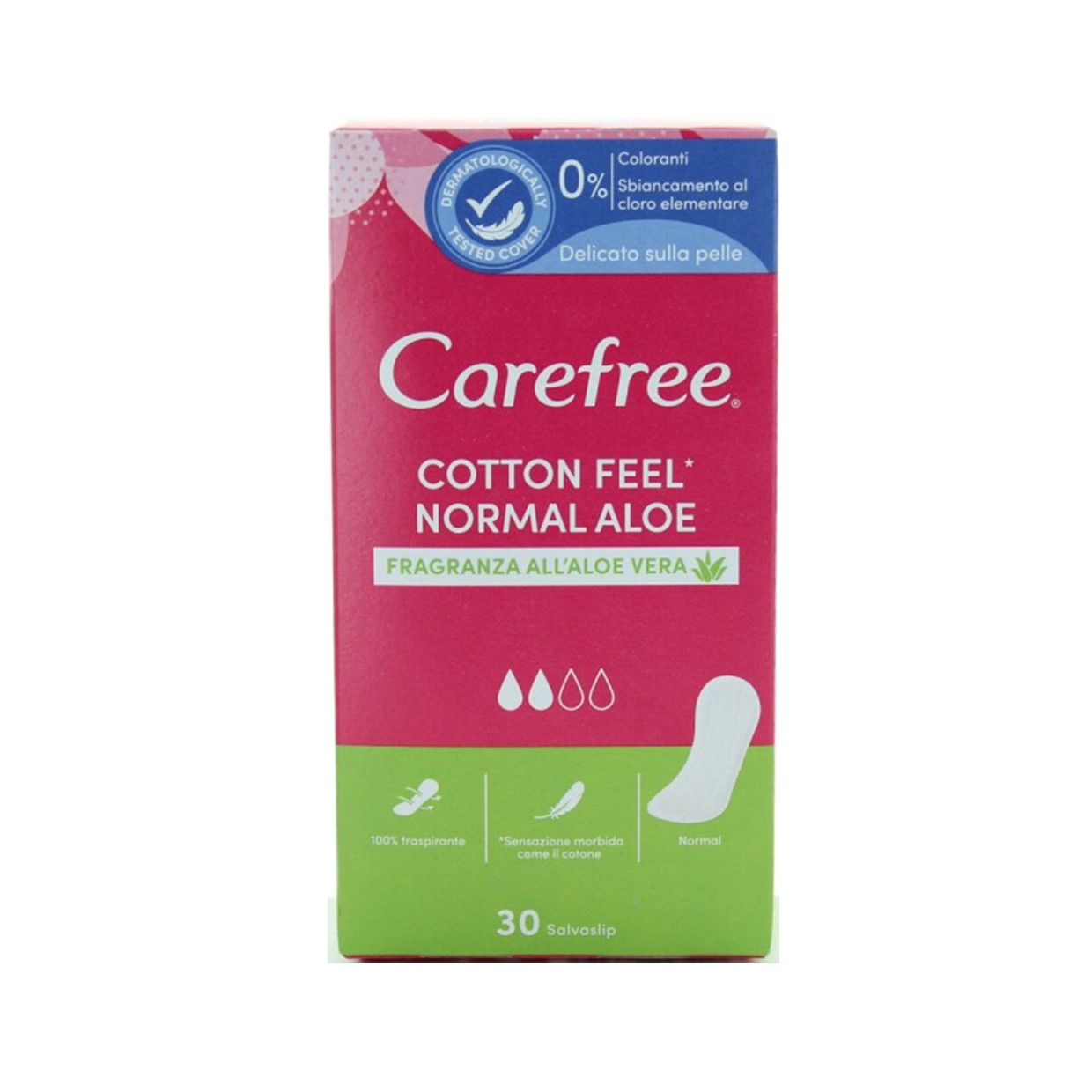 Carefree Salvaslip Aloe Disteso x30