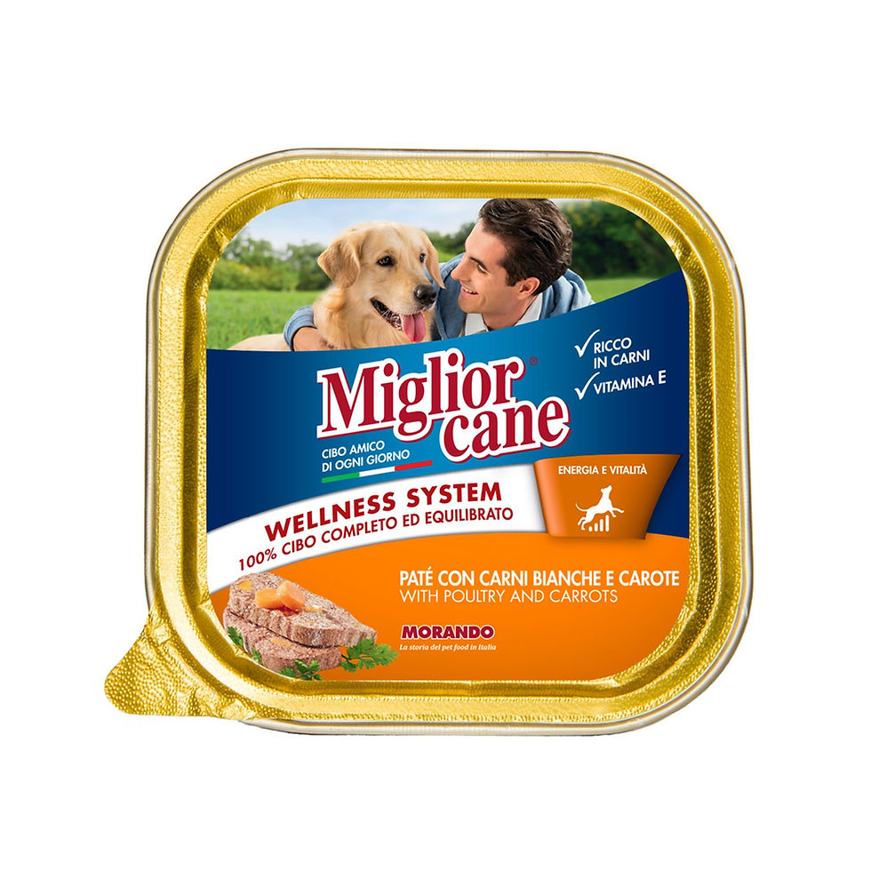 Migliorcane Vaschetta Patè con Carni  Bianche e Carote 150 g