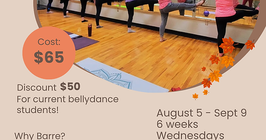 Fall into Barre - rate for current bellydance students