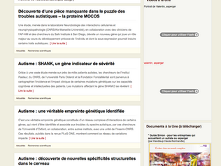 Autisme infos 31, des articles en ligne sur les dernières avancées scientifiques