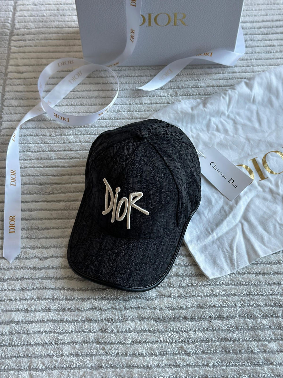 الصورة المصغرة: D!OR Homme Oblique Jacquard Baseball Cap 