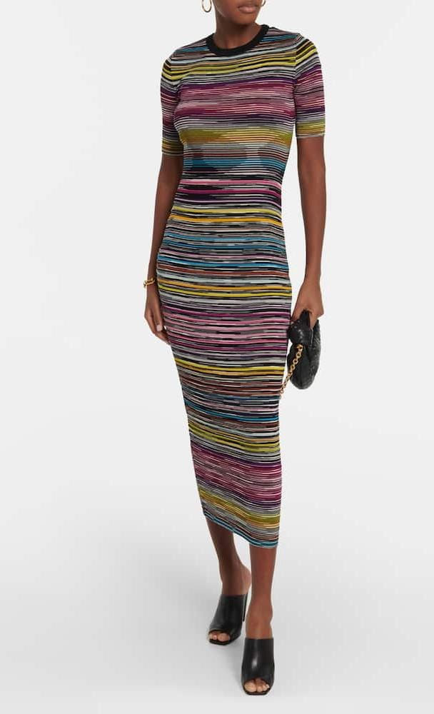 Thumbnail: MISSONI Striped Crochet-knit Wool